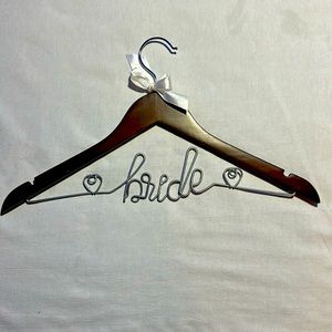 Brown hanger with bride wording